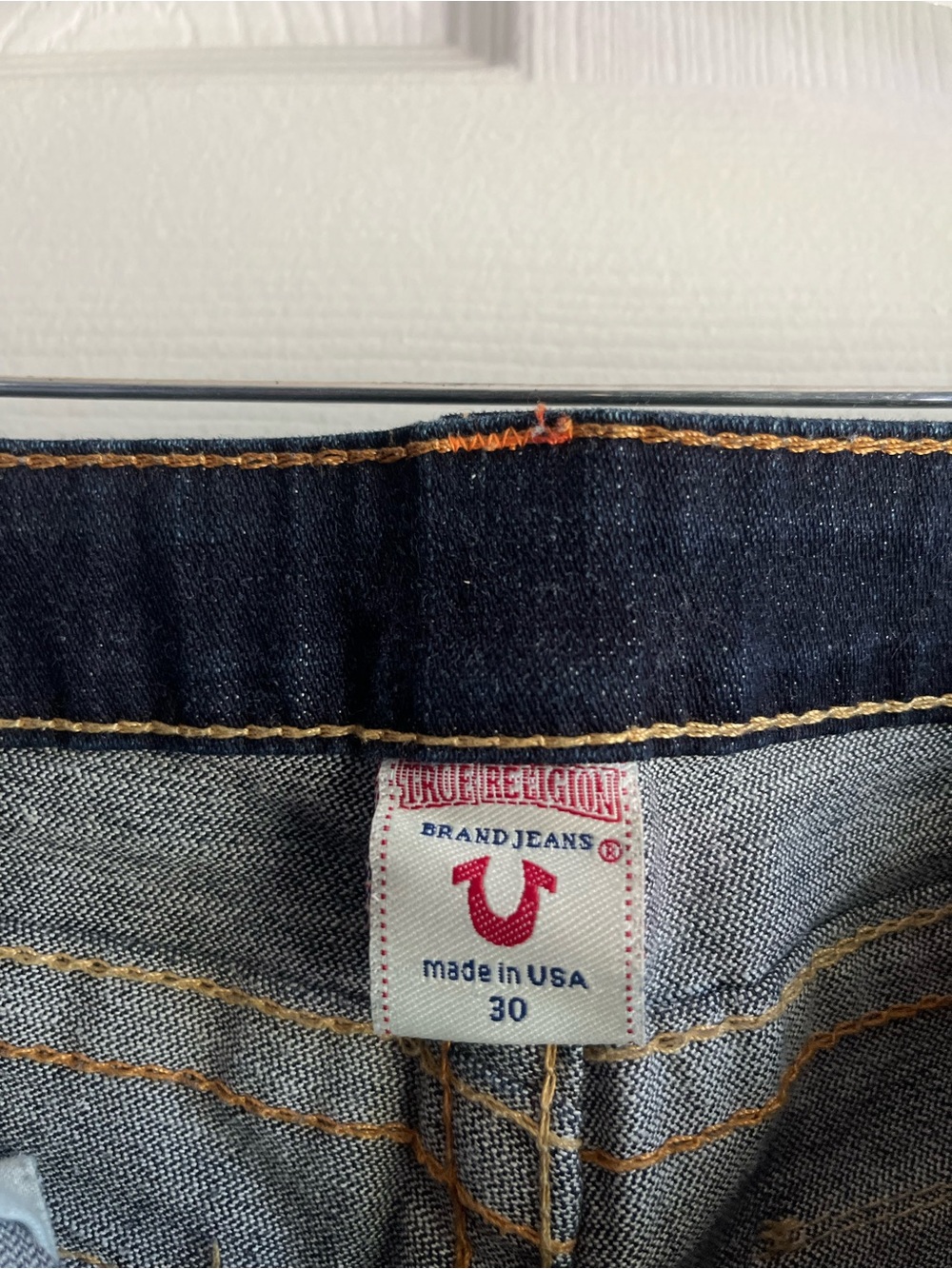 True Religion Joey Low Rise Twist Seam Flare Jeans Sz 30 Flawless Condition Y2K - Picture 3 of 6